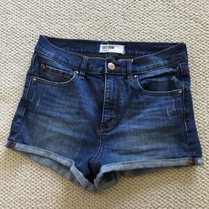 garage denim shorts